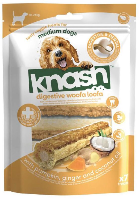 Knash Woofa Loofa Digestive Medium Pumpkin/Ginger