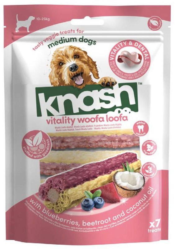 Knash Woofa Loofa Vitality Medium Bleuberry/Beetroot
