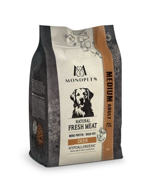 Monopets Hypoallergenic Fresh Meat Medium Adult Deer