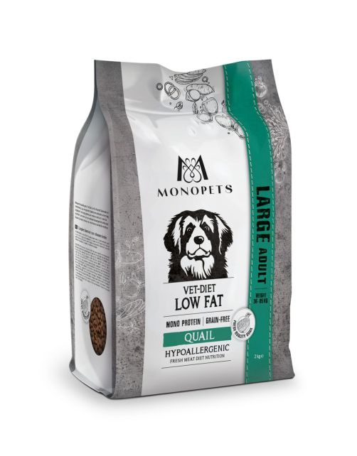 Monopets Hypoallergenic Large Vet-Diet Low Fat Quail